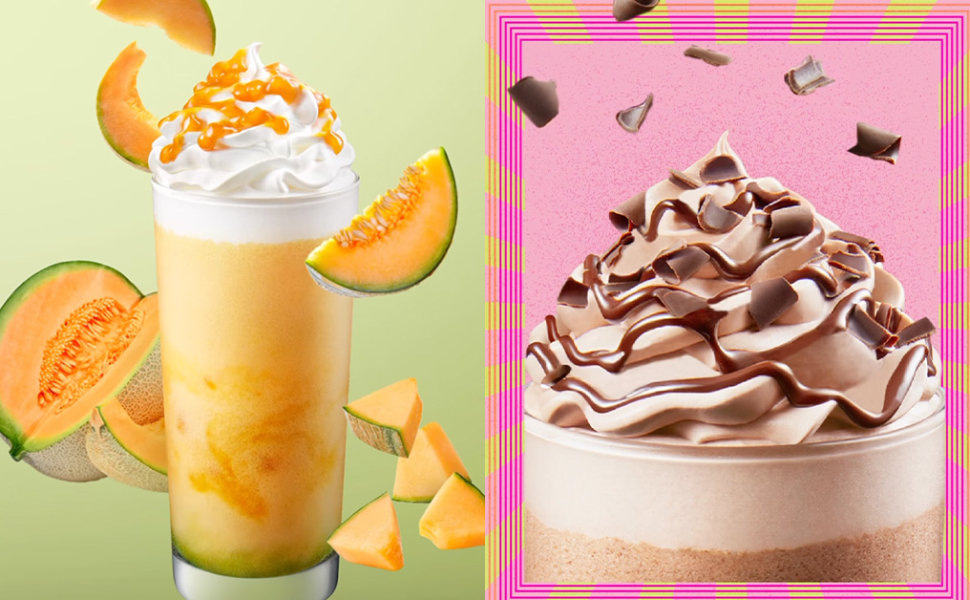 夏日限定！等消暑涼透心推介Starbucks 期間限定蜜瓜忌廉星冰樂、比利時朱古力鮮奶咖啡