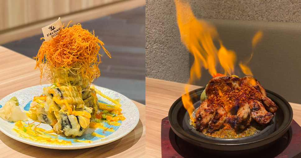 2023東涌酒吧推介｜日本串燒酒吧餐廳FirdBird Japanese Grill & Barn進駐東薈城必點桌上即燒料理、火山熔岩鮭魚卷等